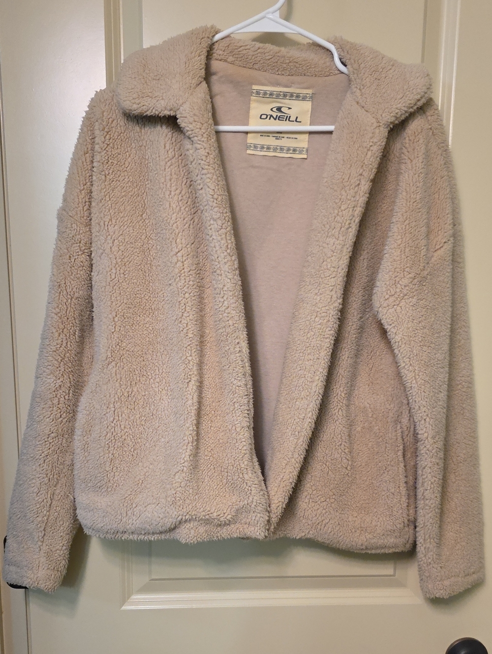 O'Neill Women's Taupe Sherpa Teddy Jacket